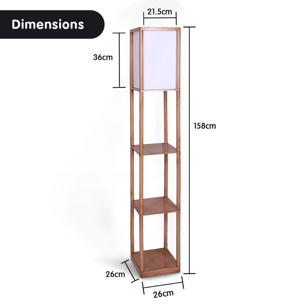 Modern shelf store floor lamp