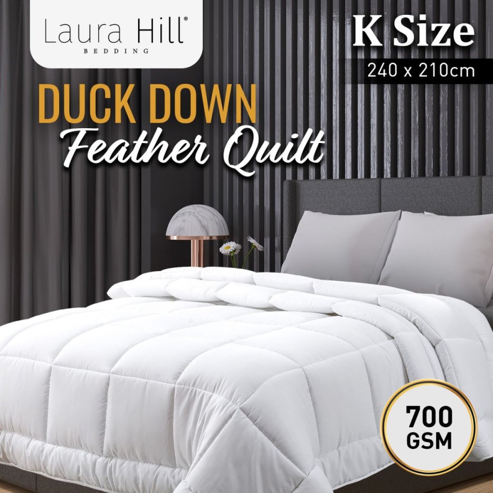 Duck feather doona best sale